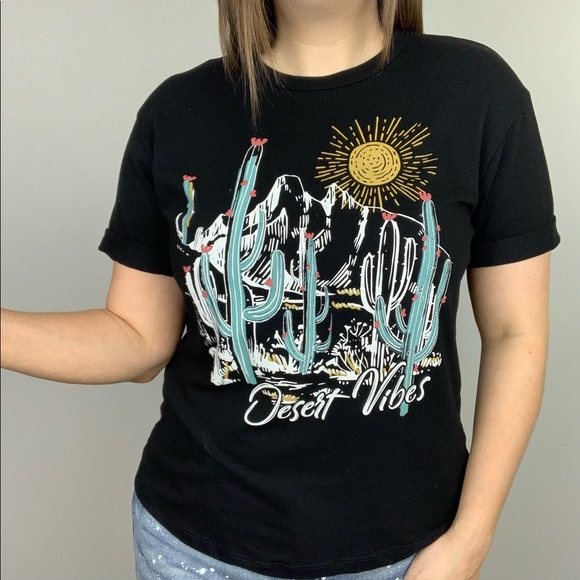 Desert Vibes Graphic Tee Black XS - Picture 3 of 6